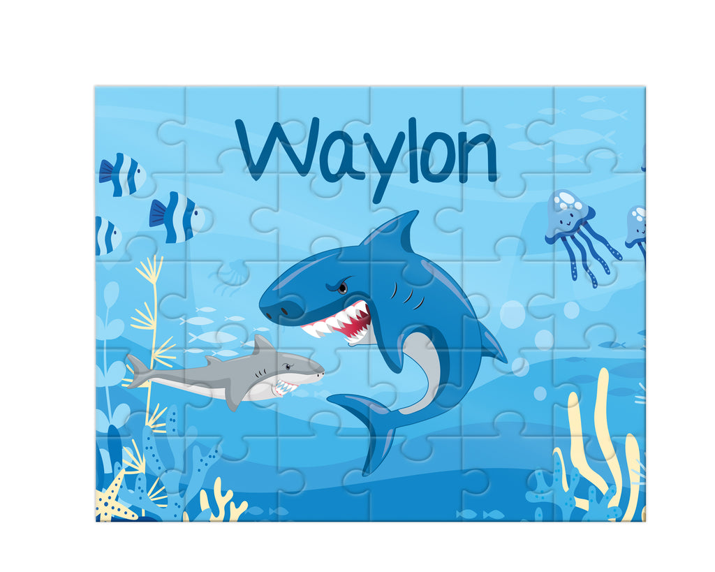 Personalized Shark Jigsaw Puzzle
