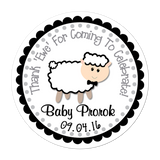Black Sheep Personalized Sticker Baby Shower Stickers - INKtropolis