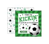 Personalized Soccer Birthday Favor Tags