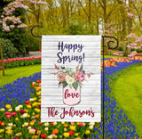 Personalized Garden Flag - Spring Floral
