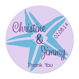 Starfish Personalized Sticker Wedding Stickers - INKtropolis