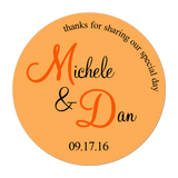 Sweet Sentiment Personalized Sticker Wedding Stickers - INKtropolis
