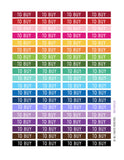 Monthly Planner Stickers Rainbow To Buy Header Stickers Planner Labels Compatible with Erin Condren Vertical Life Planner planner sticker - INKtropolis