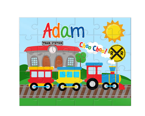 Personalized Train Jigsaw Puzzle