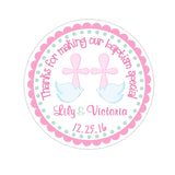 Twin Girl Doves Personalized Sticker Miscellaneous Stickers - INKtropolis