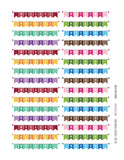 Monthly Planner Stickers Rainbow Weekend Banner Stickers Planner Labels Compatible with Erin Condren Vertical Life Planner - 30 Stickers planner sticker - INKtropolis