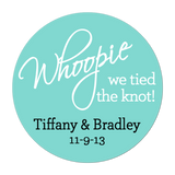 Whoopie We Tied The Knot Personalized Sticker Wedding Stickers - INKtropolis