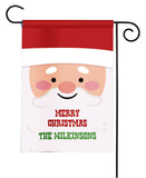 personalized santa claus face christmas flag