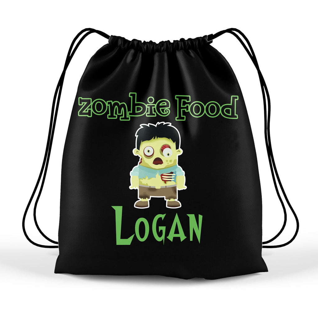 personalized halloween zombie trick or treat bag